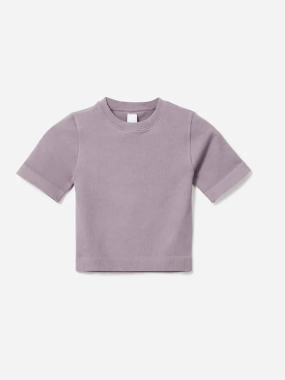 Everlane Seamless Cropped Tee - Dusty Lavender - M